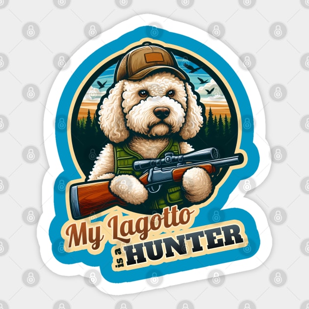 LAgotto Romagnolo hunter Sticker by k9-tee